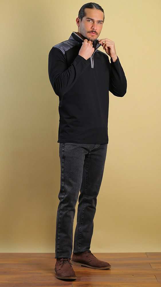 تی شرت زمستانه مردانه 70023 برندس Brands