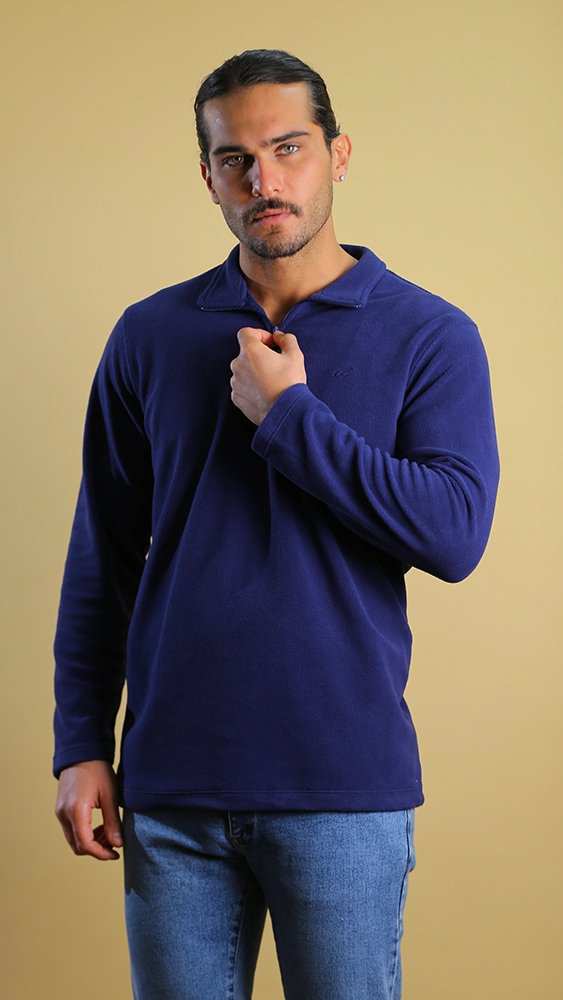 سویشرت مردانه نیم زیپ 70076 برندس Brands