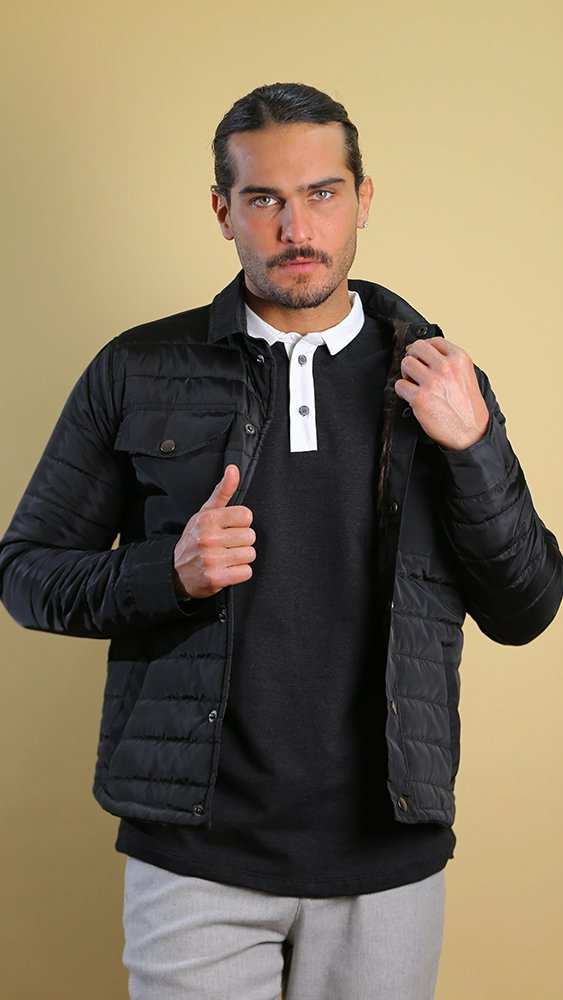 کاپشن مردانه 80055 برندس Brands