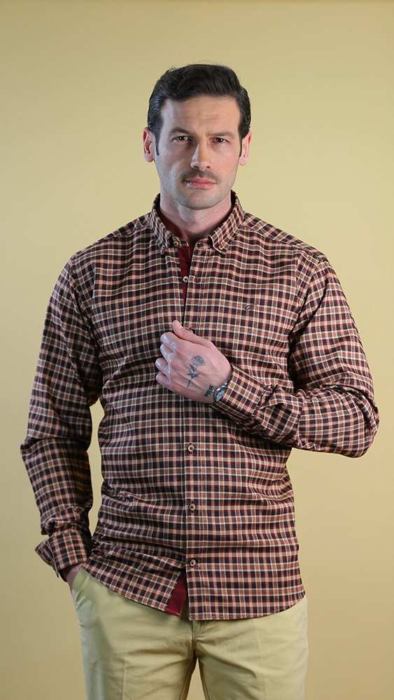 پیراهن مردانه 60104 برندس Brands