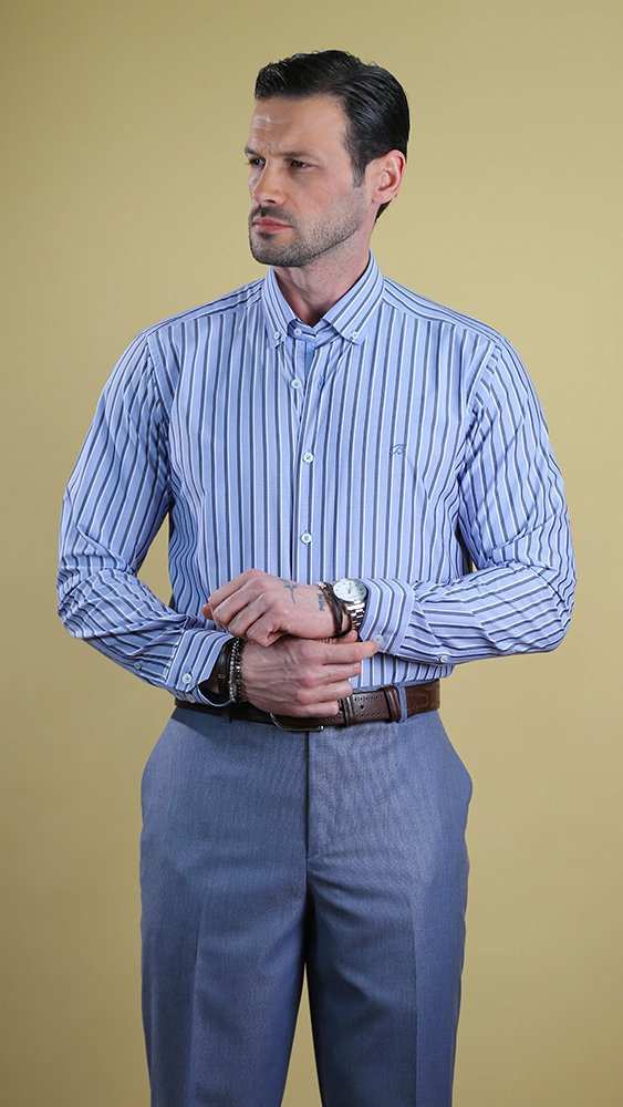 پیراهن مردانه 60409 برندس Brands