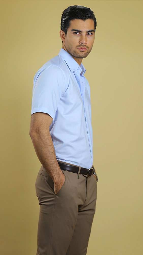 پیراهن آستین کوتاه مردانه 60437 برندس Brands