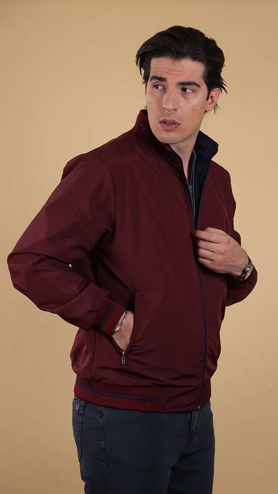 کاپشن دو رو مردانه 801C02 برندس Brands