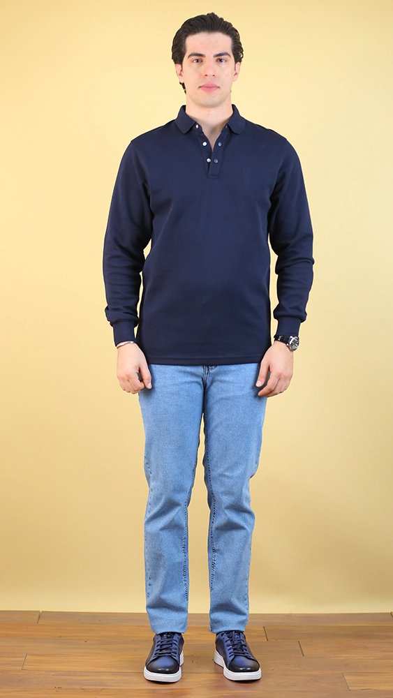 پولوشرت زمستانه مردانه 70092 برندس Brands