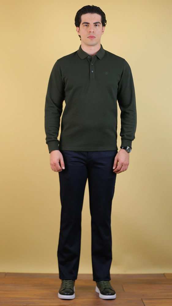 پولوشرت زمستانه مردانه 70092 برندس Brands