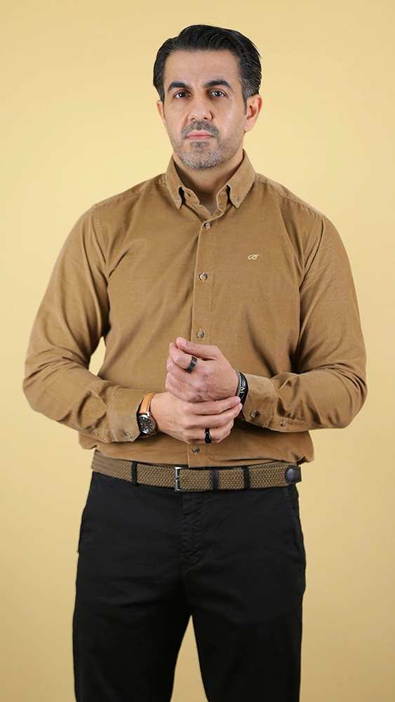 پیراهن مخمل مردانه 60453 برندس Brands