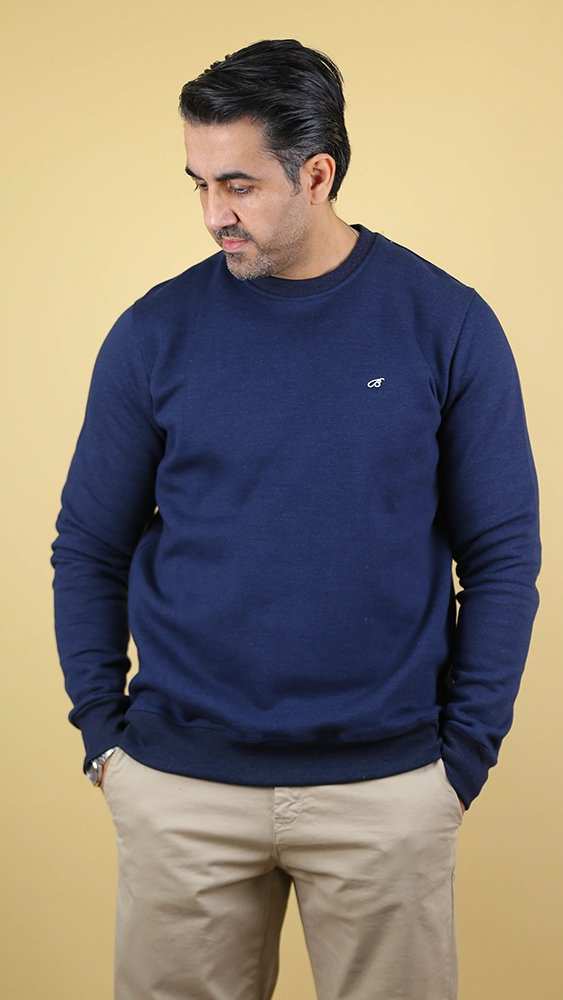 سویشرت مردانه سرمه ای برندس Brands کد70091 