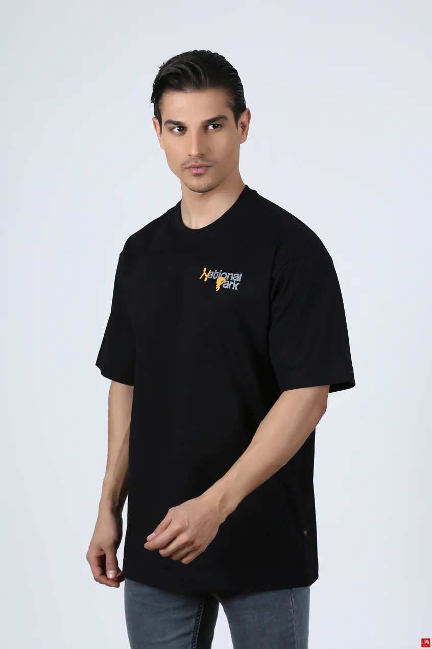 تی شرت مردانه یقه گرد مشکی جی پی ای JPA کد 02321