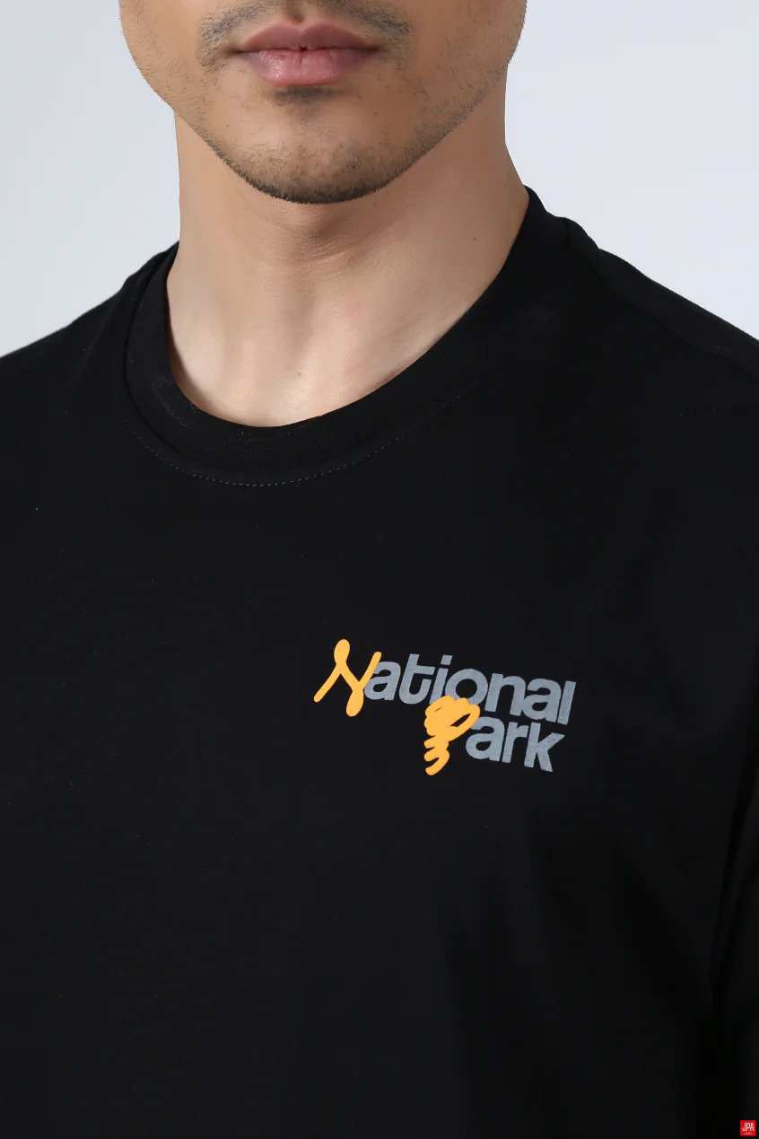 تی شرت مردانه یقه گرد مشکی جی پی ای JPA کد 02321