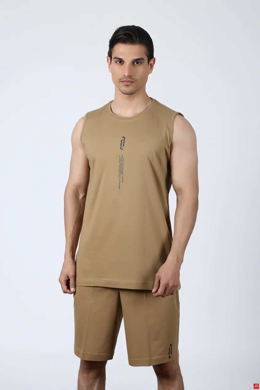 ست تاپ حلقه ای و شلوارک مردانه جی پی ای JPA کد 02327