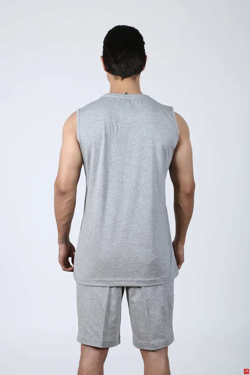 ست تاپ حلقه ای و شلوارک مردانه جی پی ای JPA کد 02327