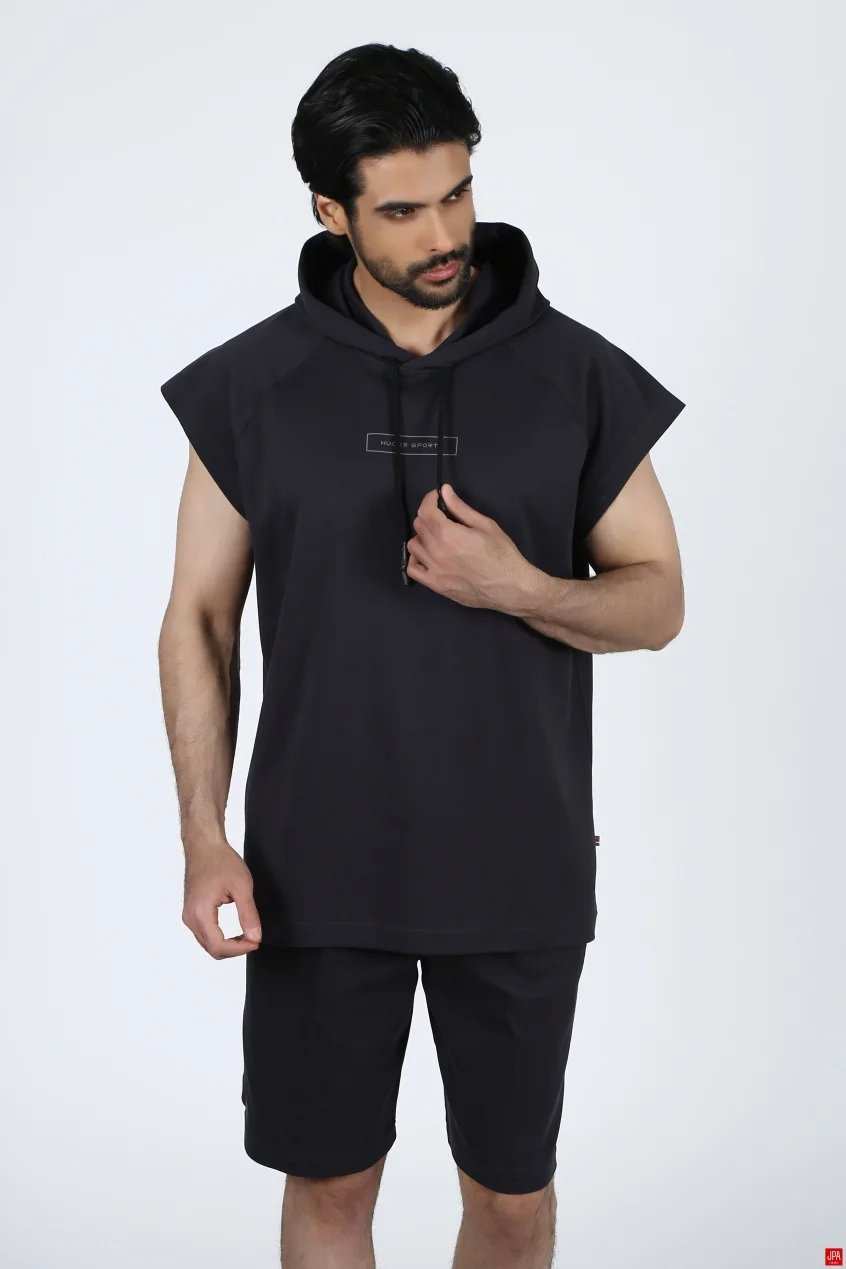 ست تاپ حلقه ای و شلوارک مردانه سبز روشن جی پی ای JPA کد 02357