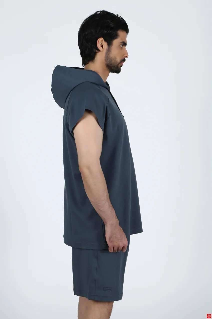 ست تاپ حلقه ای و شلوارک مردانه سبز روشن جی پی ای JPA کد 02357