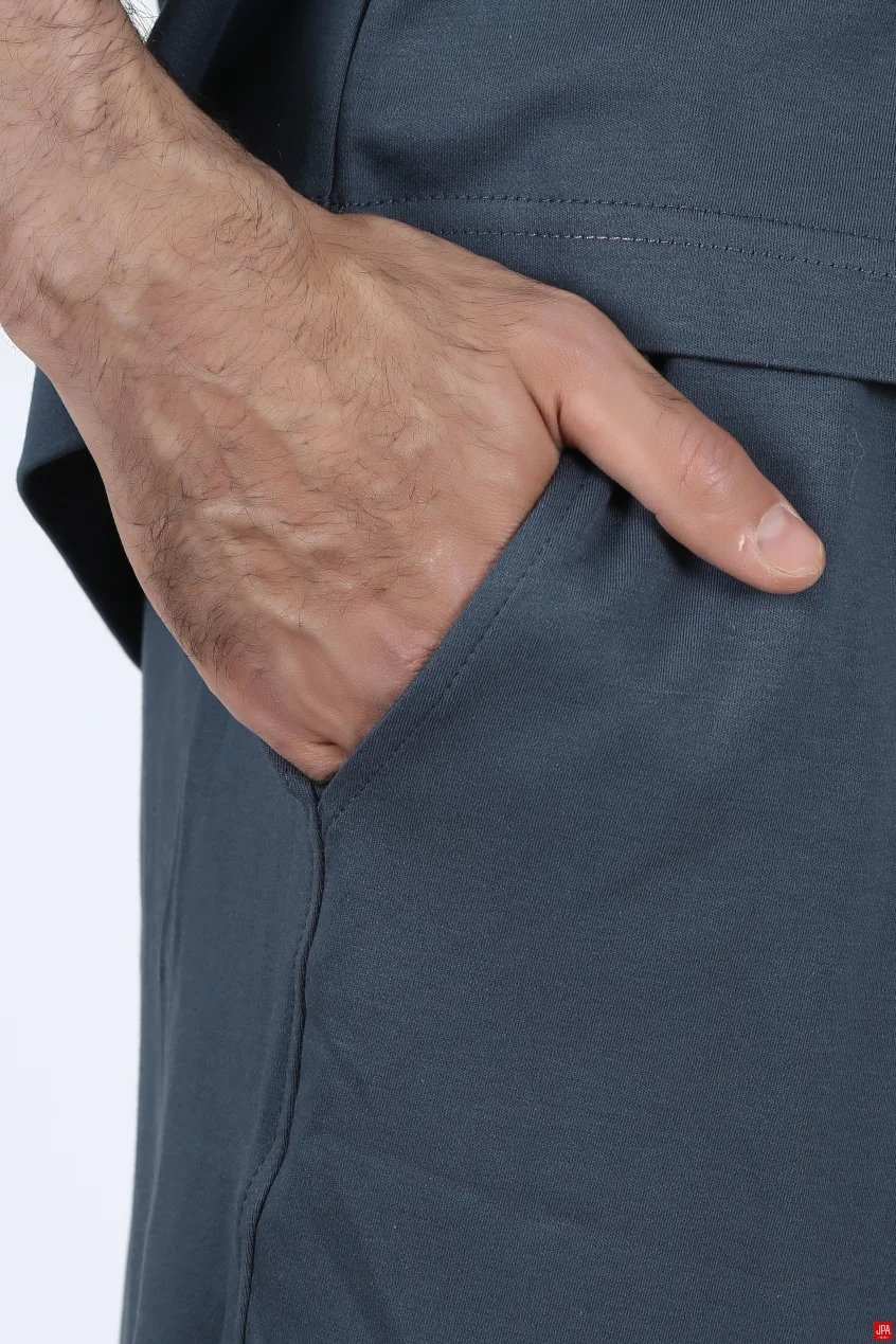 ست تاپ حلقه ای و شلوارک مردانه سبز روشن جی پی ای JPA کد 02357