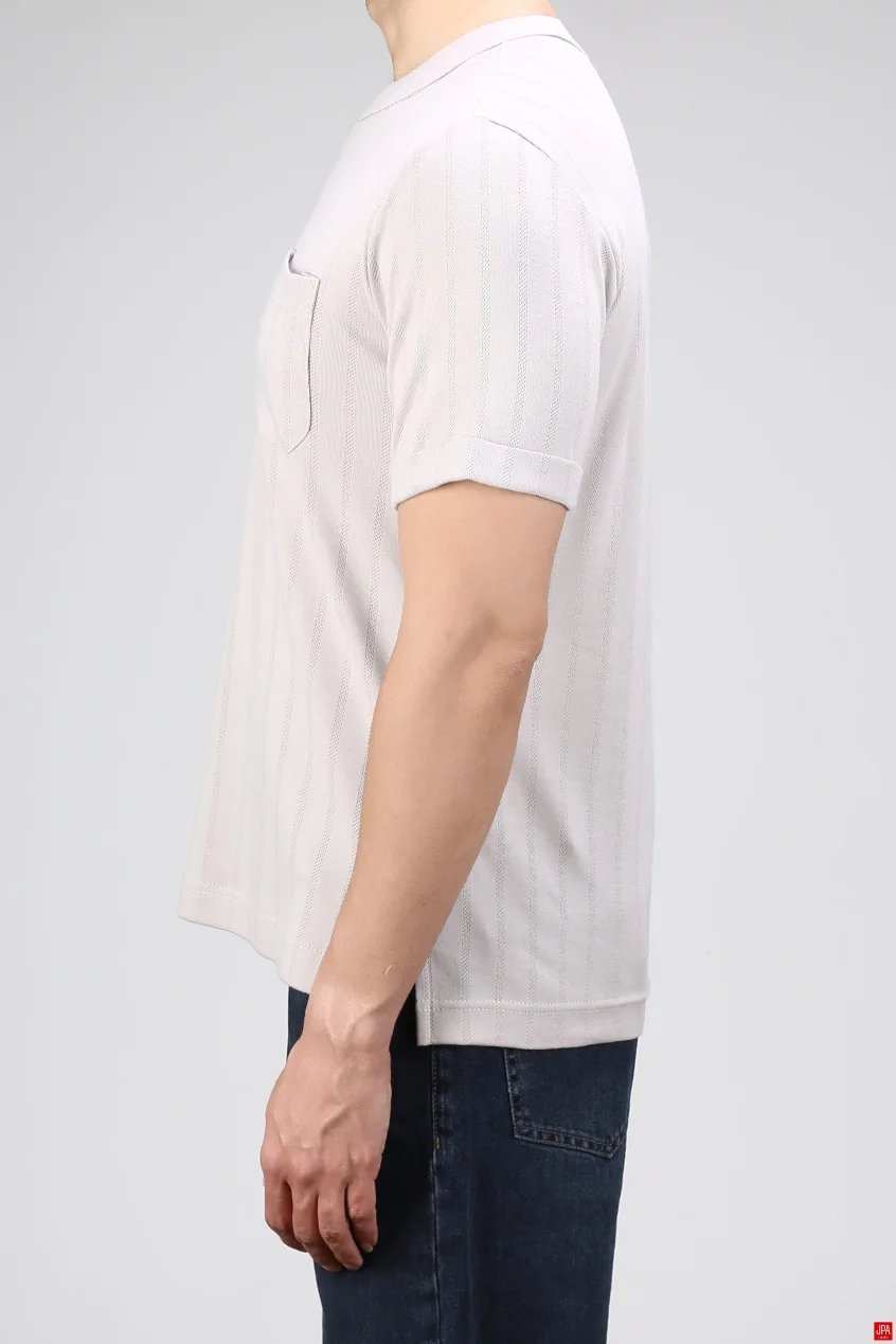 تی شرت مردانه یقه کوبایی اسلیم جی پی ای JPA کد 02425