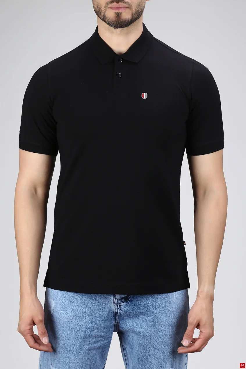 پولوشرت مردانه مشکی جی پی ای JPA کد 02421
