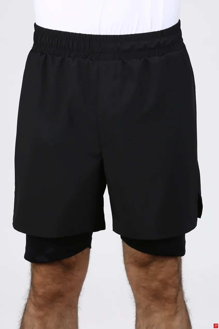 شلوارک مردانه دمپا چاکدار مشکی جی پی ای JPA کد 02462