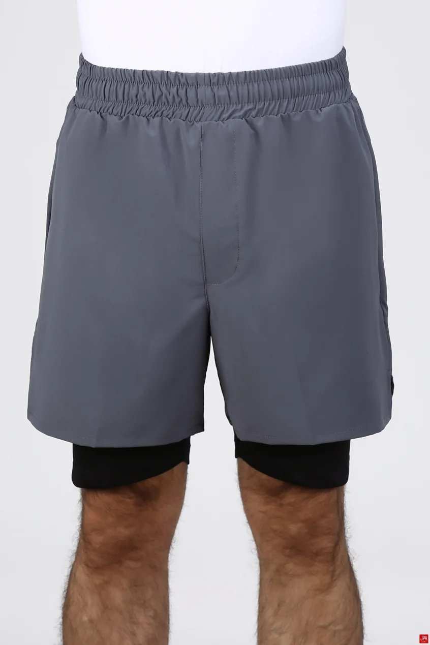 شلوارک مردانه دمپا چاکدار مشکی جی پی ای JPA کد 02462