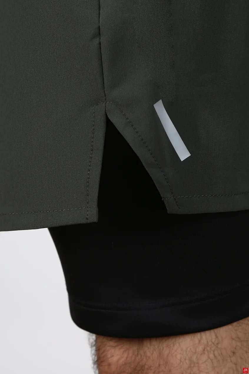 شلوارک مردانه دمپا چاکدار مشکی جی پی ای JPA کد 02462