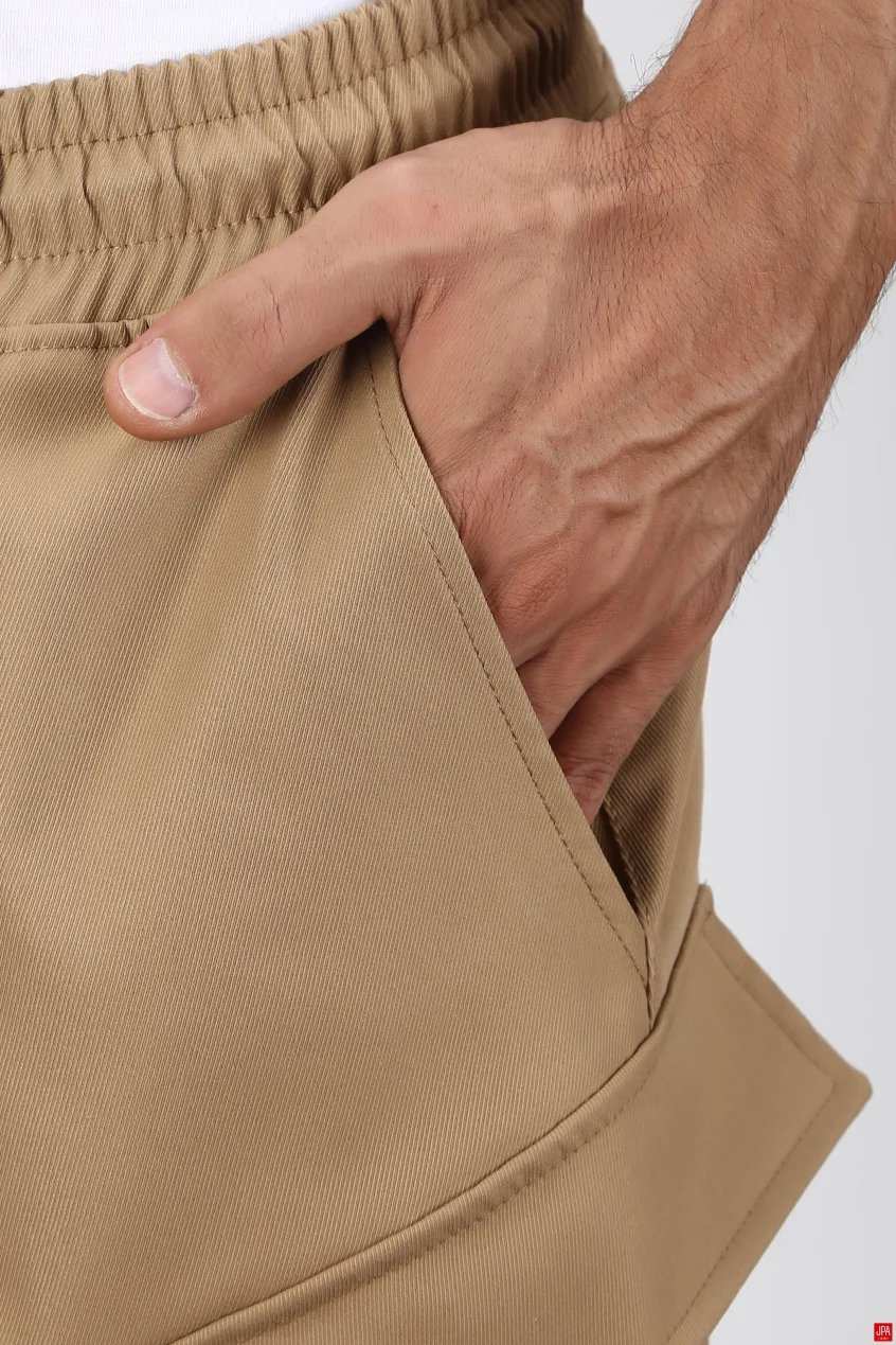 شلوارک کتان مردانه کارگو جی پی ای JPA کد 03029