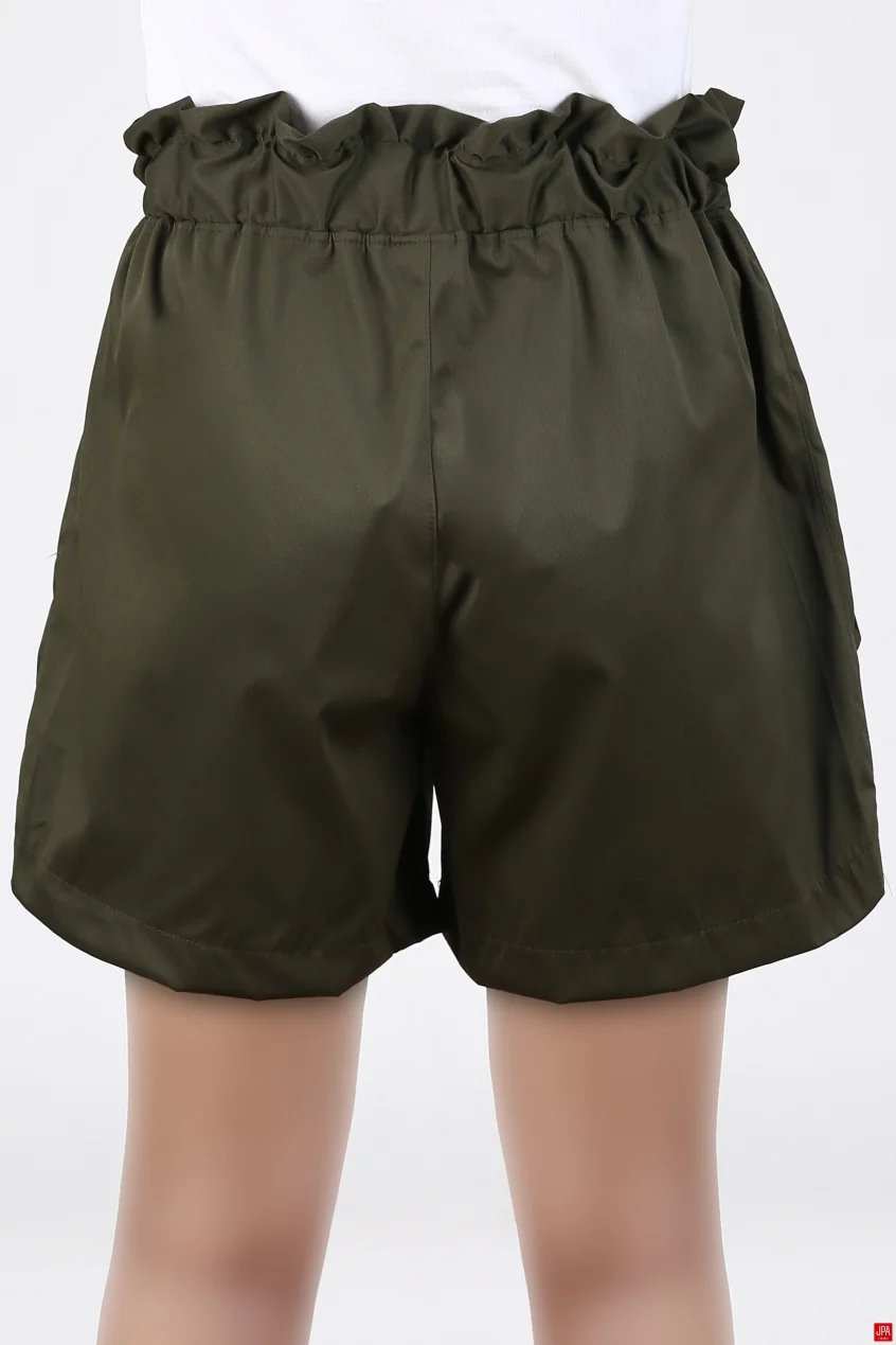 شلوارک کتان زنانه مشکی جی پی ای JPA کد 03061