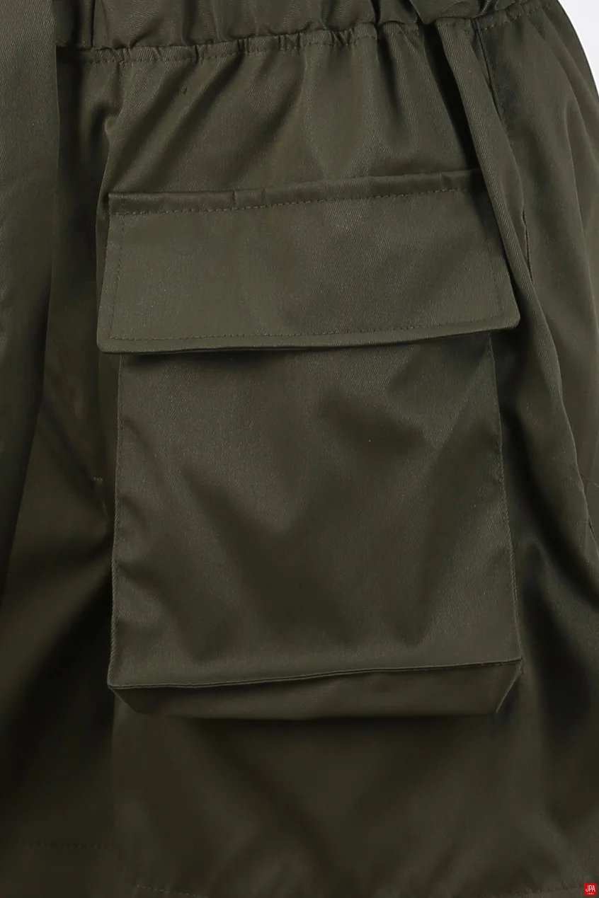 شلوارک کتان زنانه مشکی جی پی ای JPA کد 03061