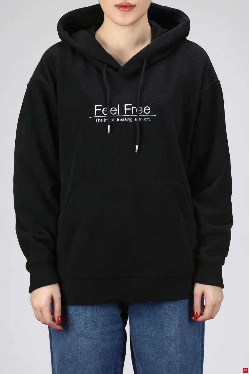 هودی زنانه مشکی جی پی ای JPA کد 02472