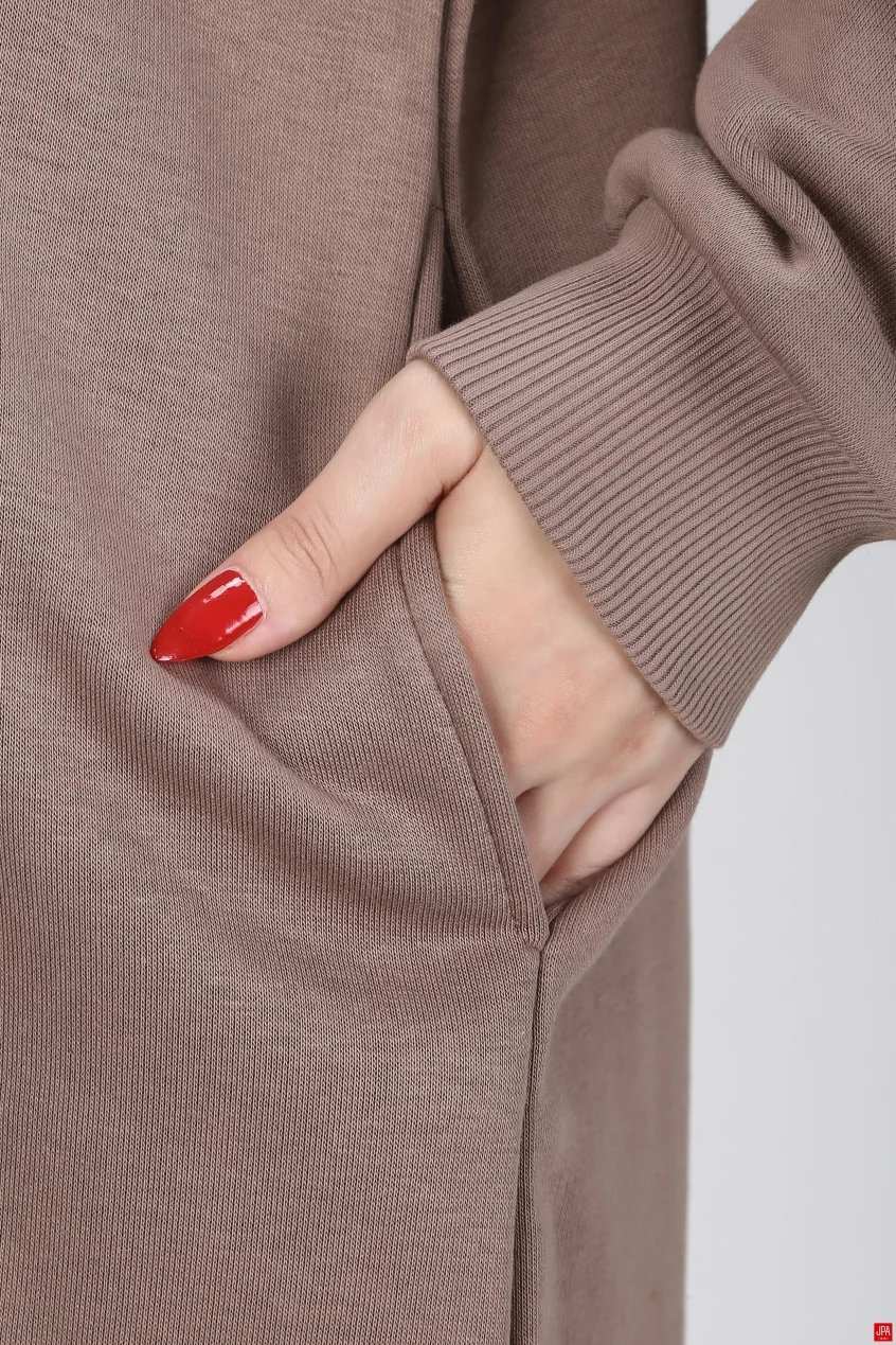 هودی زنانه دورس کلاهدار مشکی جی پی ای JPA کد 03128