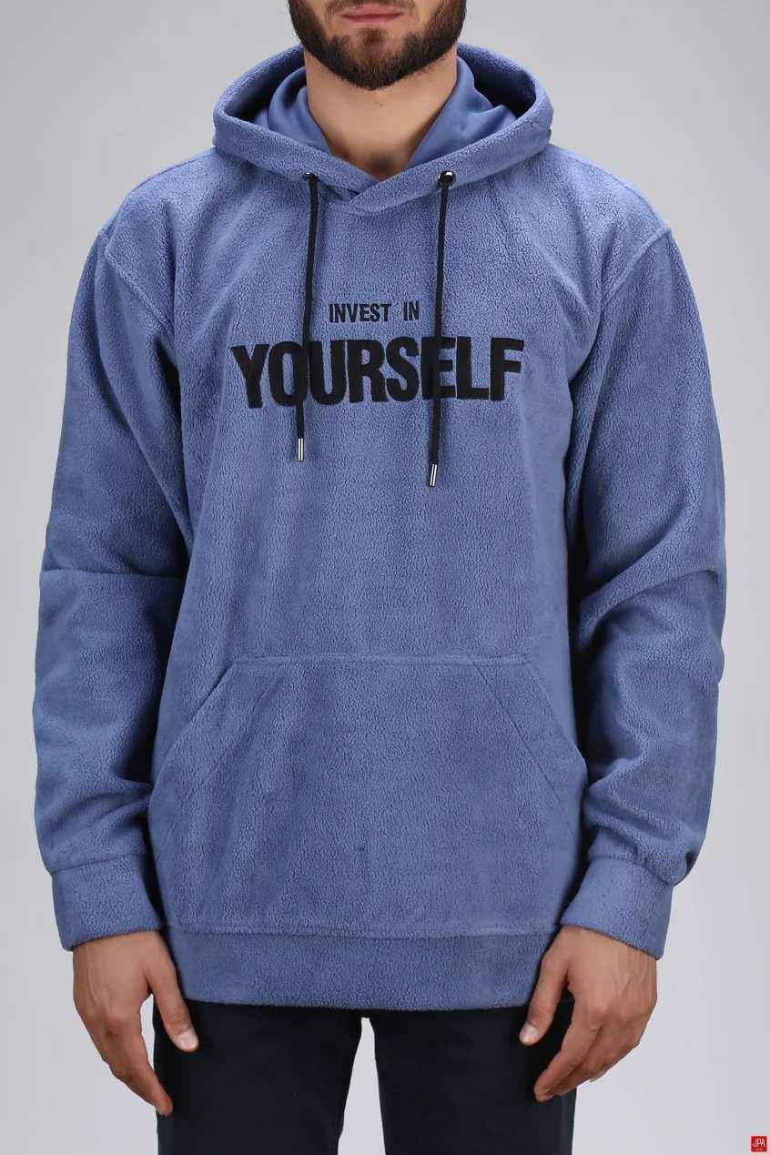 هودی مردانه کلاهدار مشکی جی پی ای JPA کد 02465