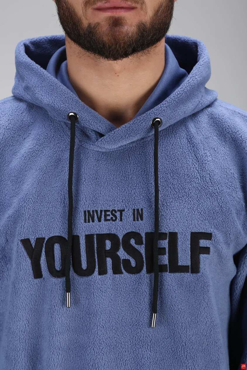 هودی مردانه کلاهدار مشکی جی پی ای JPA کد 02465