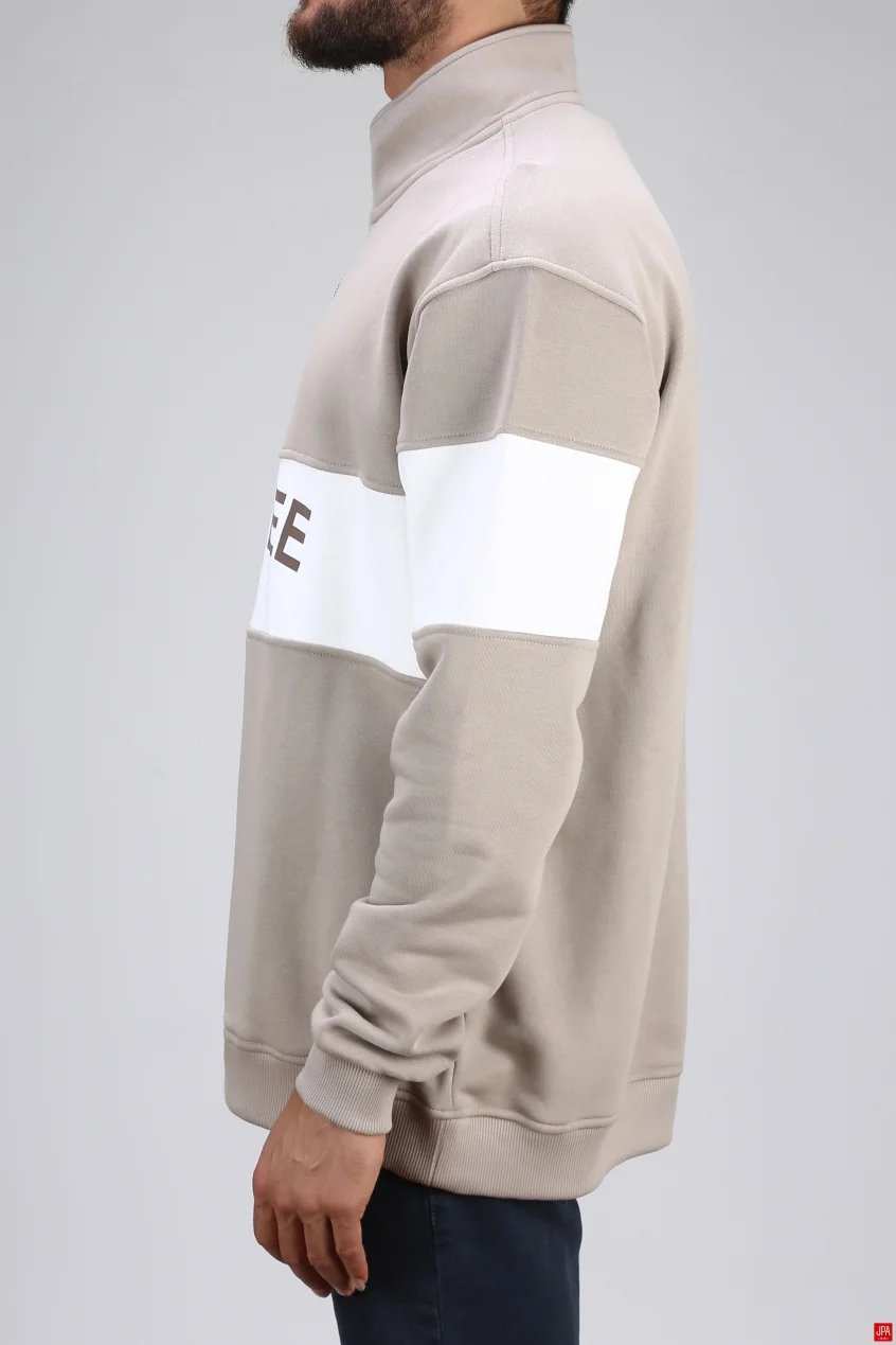 بلوز مردانه دورس نیم زیپ مشکی جی پی ای JPA کد 03107