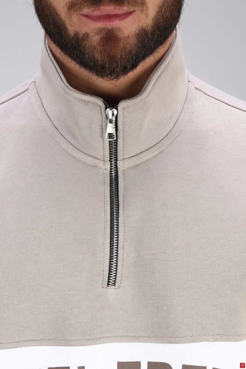 بلوز مردانه دورس نیم زیپ مشکی جی پی ای JPA کد 03107