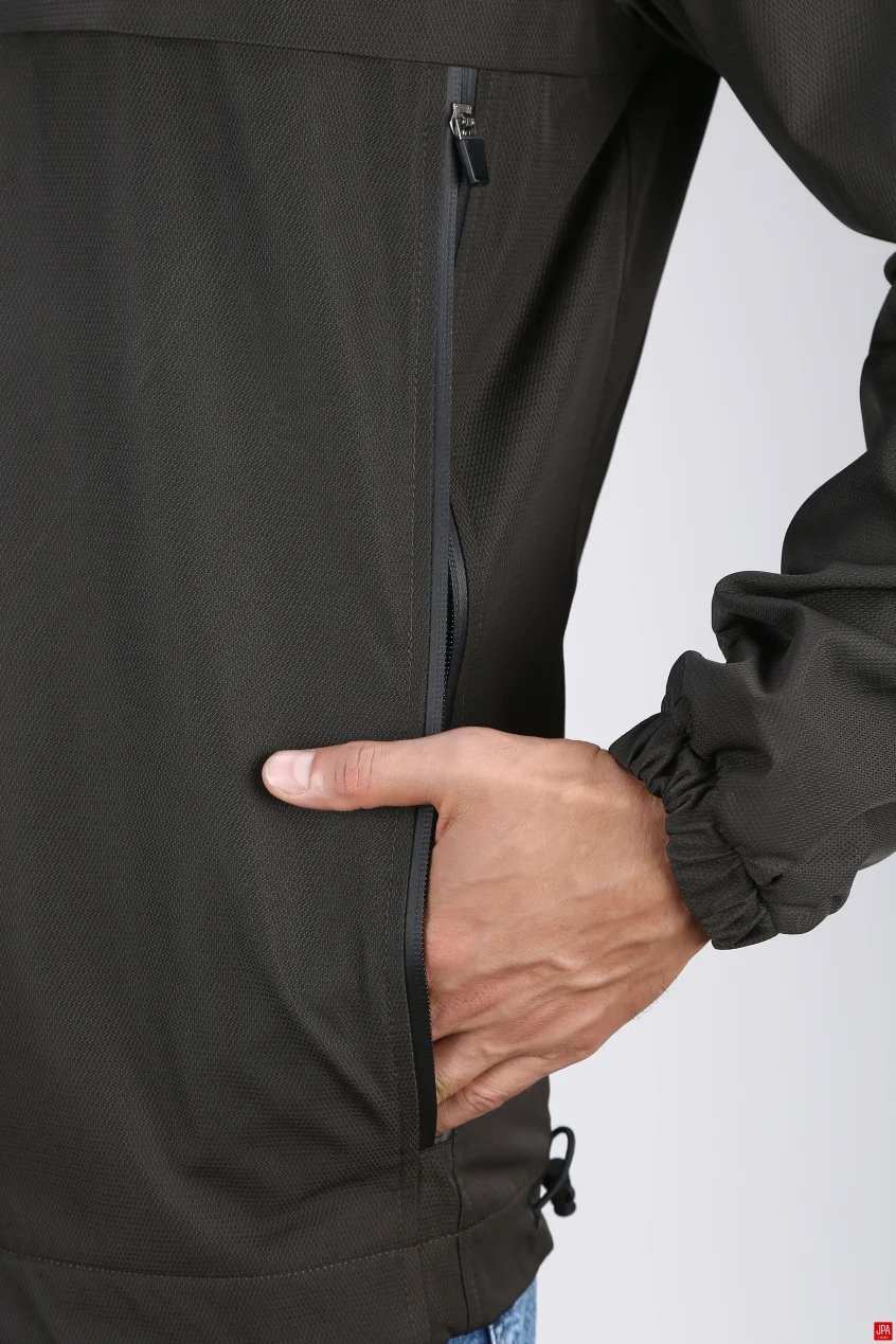 کاپشن مردانه کلاه دار تمام زیپ جی پی ای JPA – کد 03013