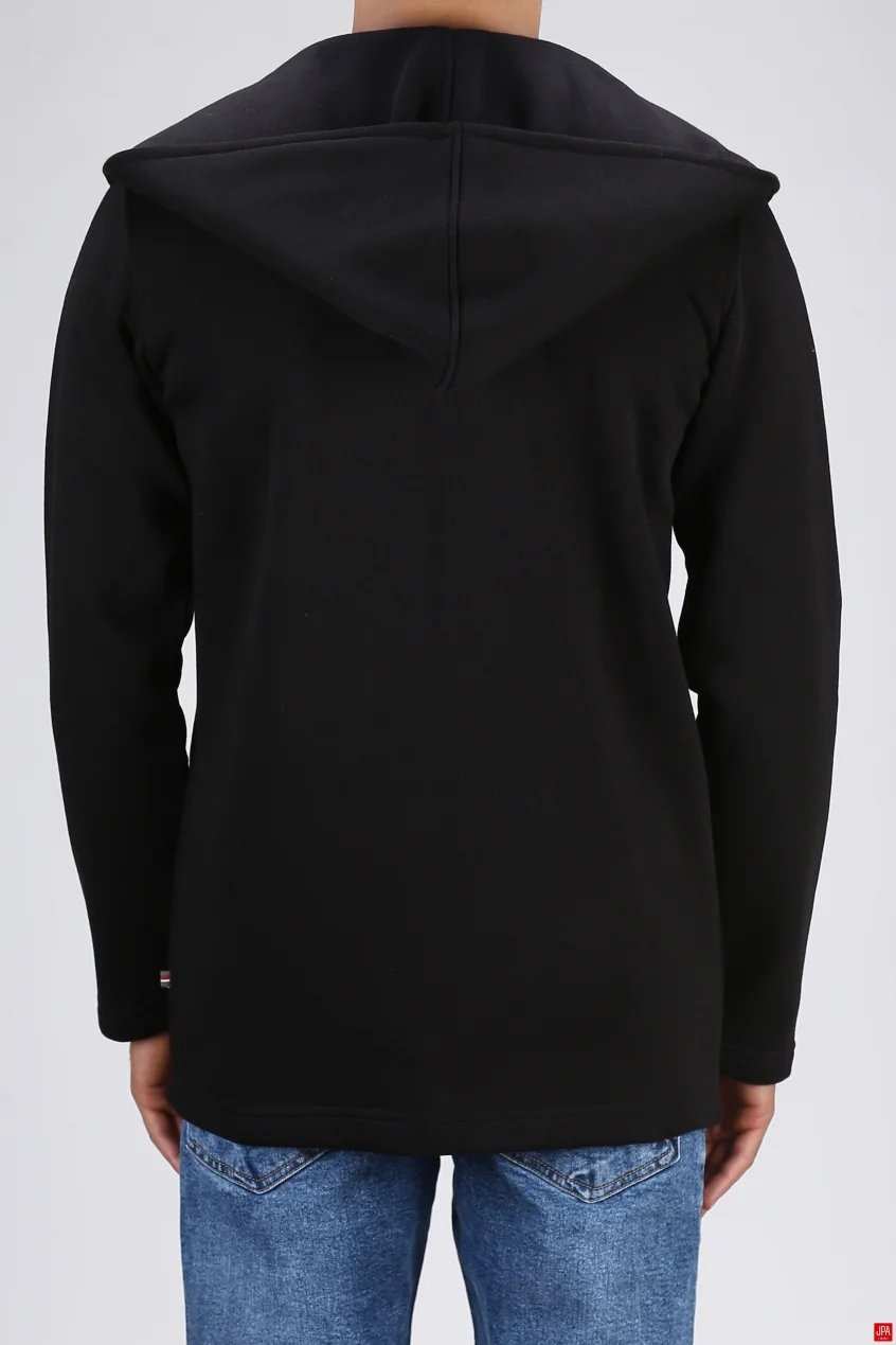 سویشرت مردانه کلاهدار مشکی جی پی ای JPA کد 03125