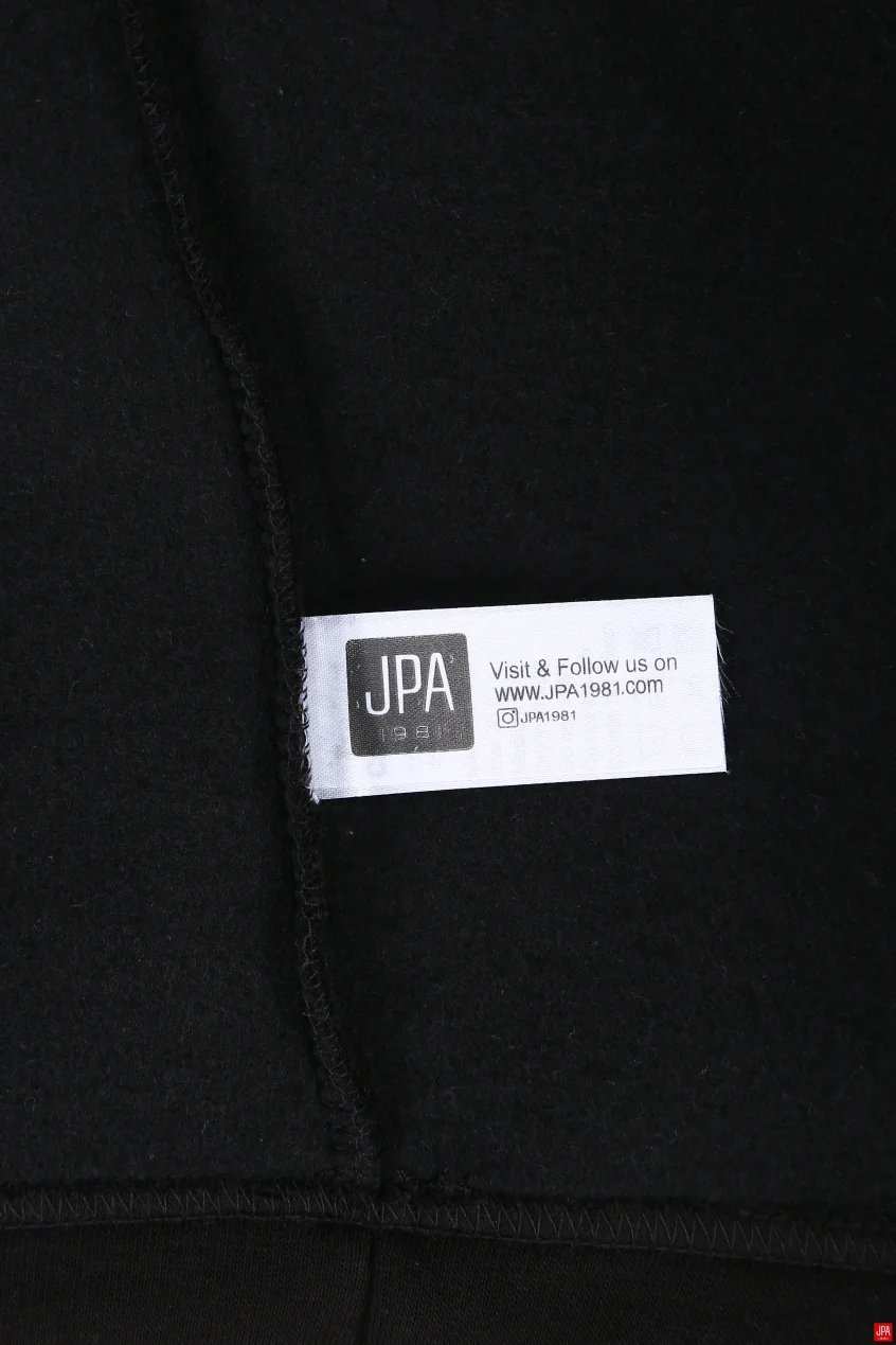 سویشرت مردانه کلاهدار مشکی جی پی ای JPA کد 03125