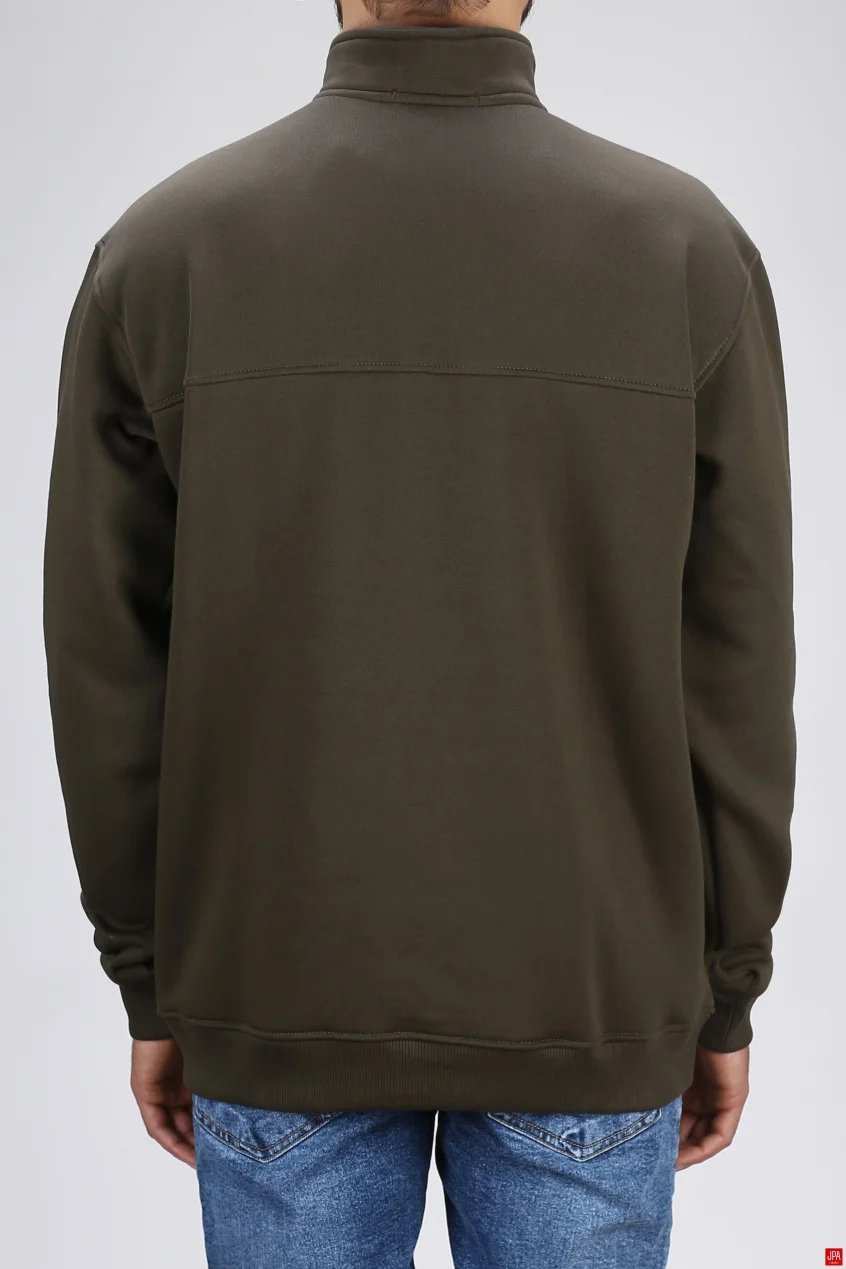 بلوز مردانه دورس نیم زیپ مشکی جی پی ای JPA کد 03114