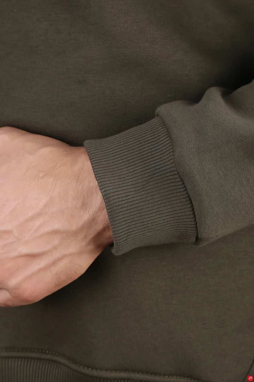 بلوز مردانه دورس نیم زیپ مشکی جی پی ای JPA کد 03114