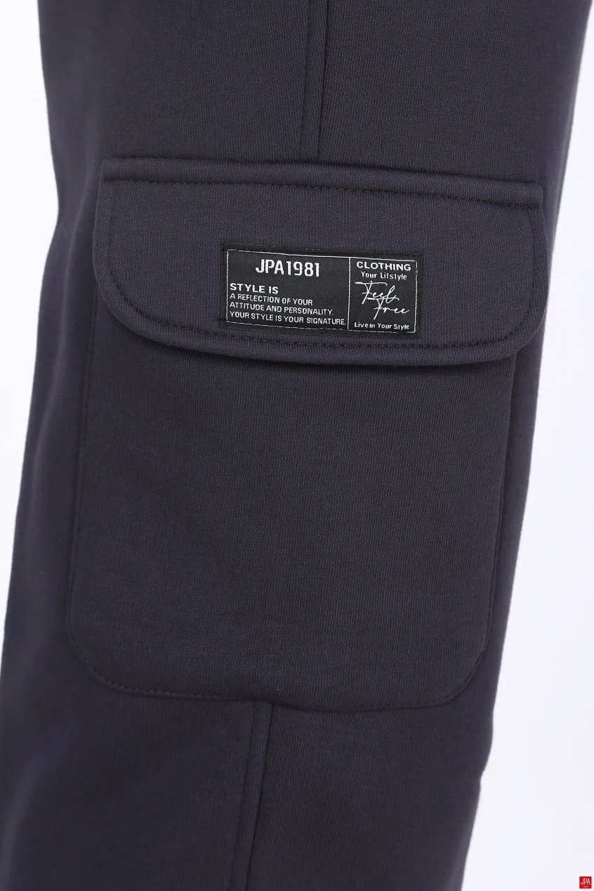 ست هودی و شلوار مردانه دورس مشکی جی پی ای JPA کد 03109