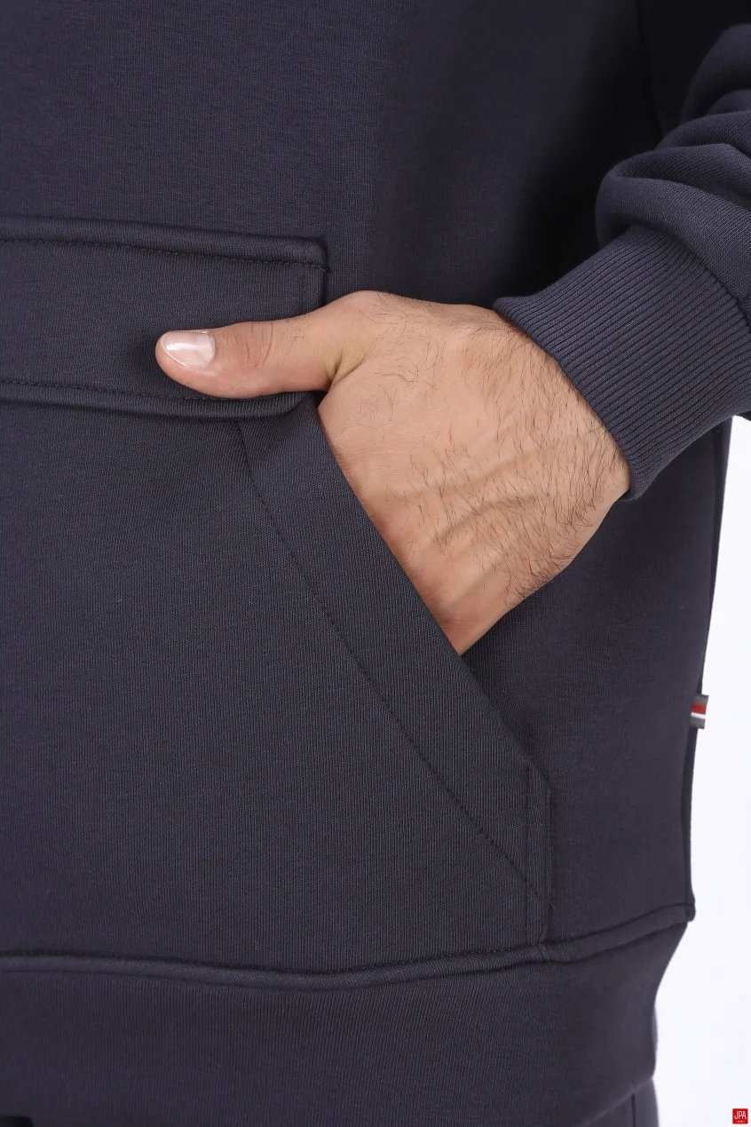 ست هودی و شلوار مردانه دورس مشکی جی پی ای JPA کد 03109