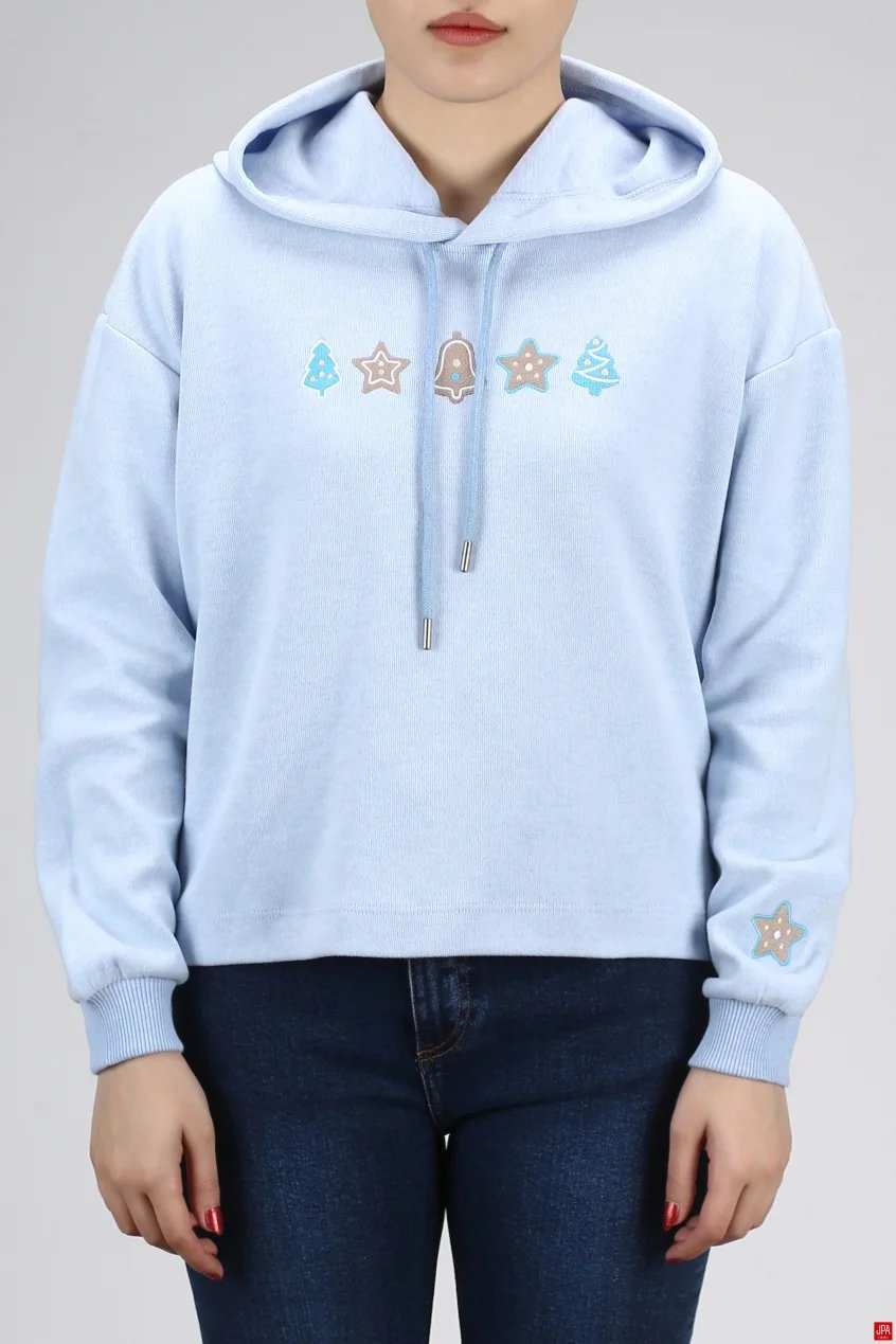 هودی زنانه کلاهدار سبز روشن جی پی ای JPA کد 03169