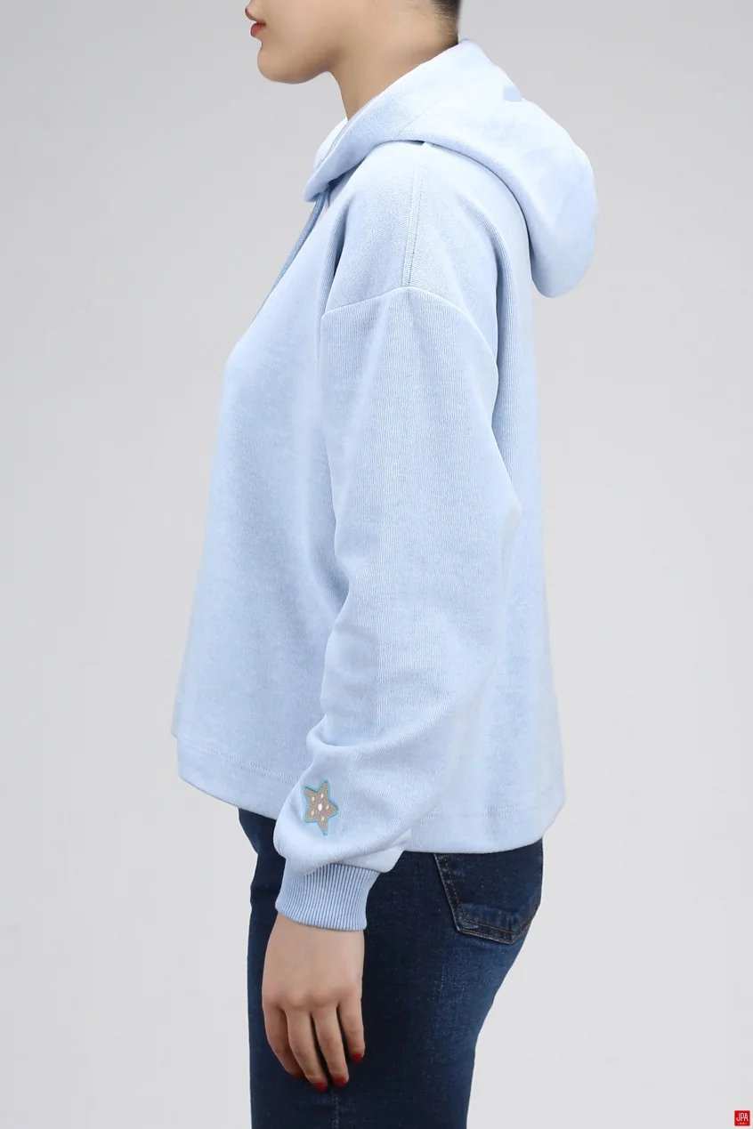 هودی زنانه کلاهدار سبز روشن جی پی ای JPA کد 03169