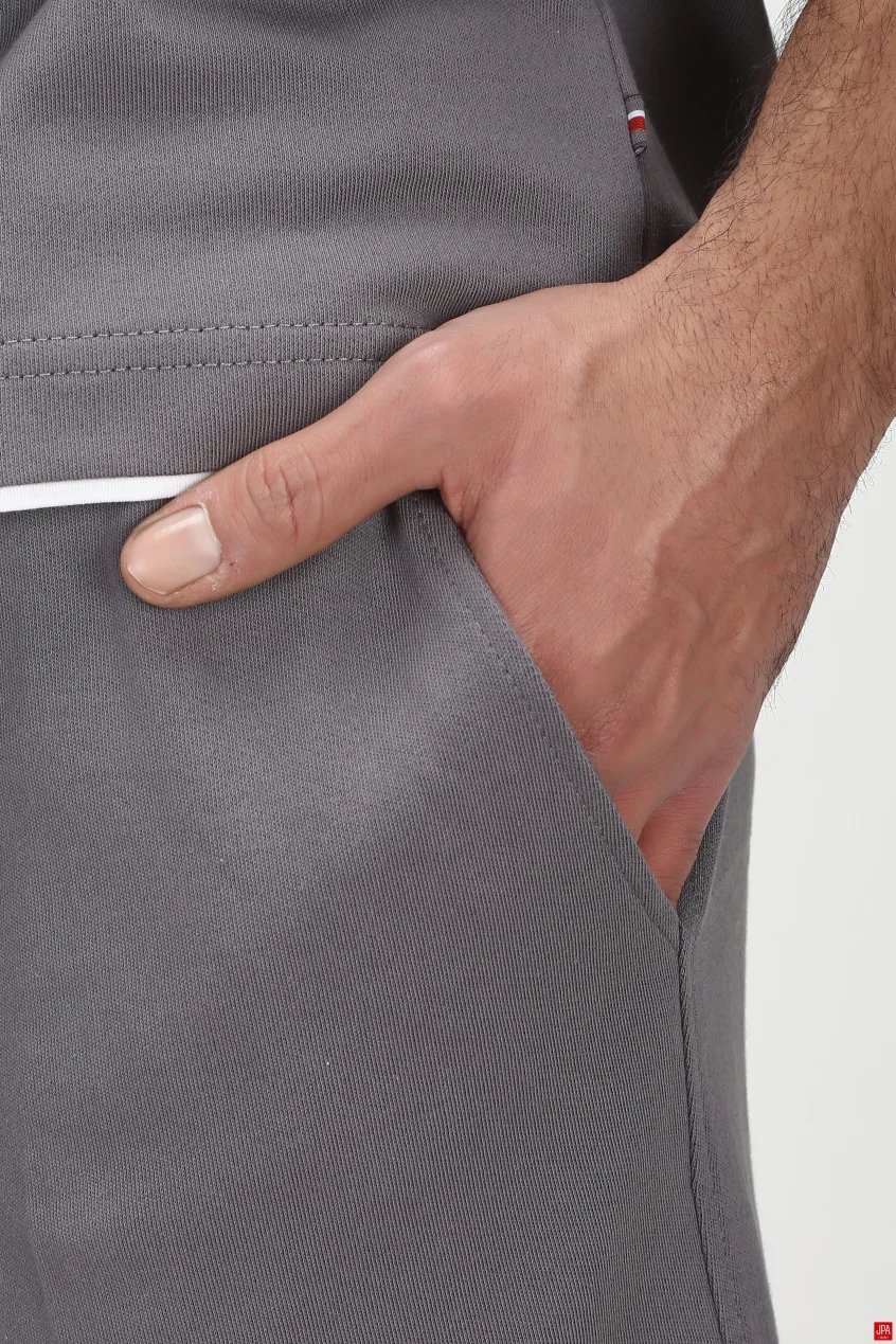 ست تی شرت و شلوارک مردانه راحتی مشکی جی پی ای JPA کد 03205