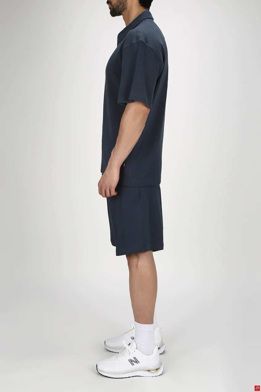 ست تی شرت و شلوارک مردانه اسپرت مشکی جی پی ای JPA کد 03244