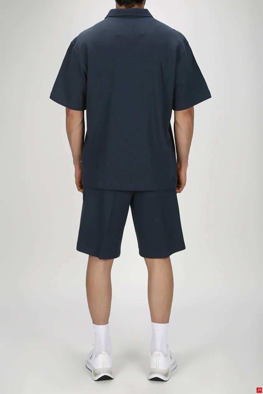 ست تی شرت و شلوارک مردانه اسپرت مشکی جی پی ای JPA کد 03244