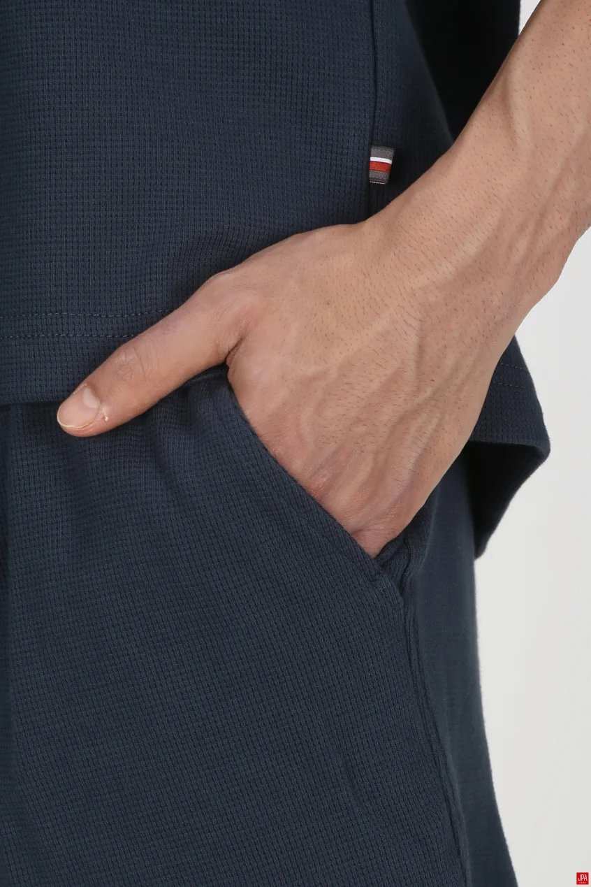 ست تی شرت و شلوارک مردانه اسپرت مشکی جی پی ای JPA کد 03244