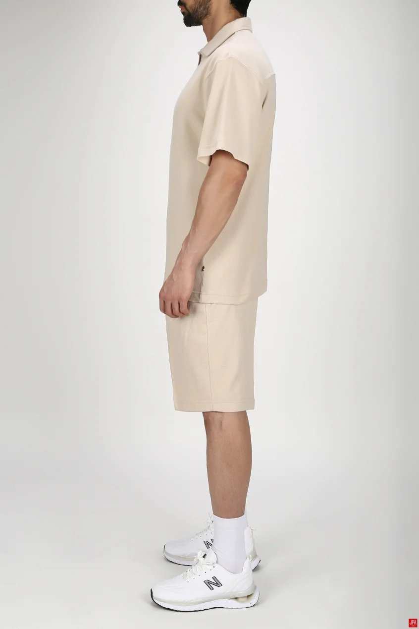 ست تی شرت و شلوارک مردانه اسپرت مشکی جی پی ای JPA کد 03293