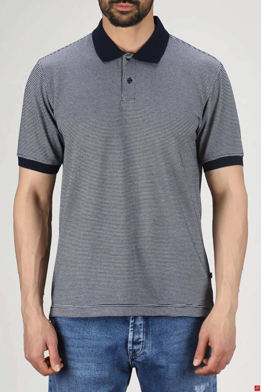 پولوشرت مردانه سرمه ای جی پی ای JPA کد 03247
