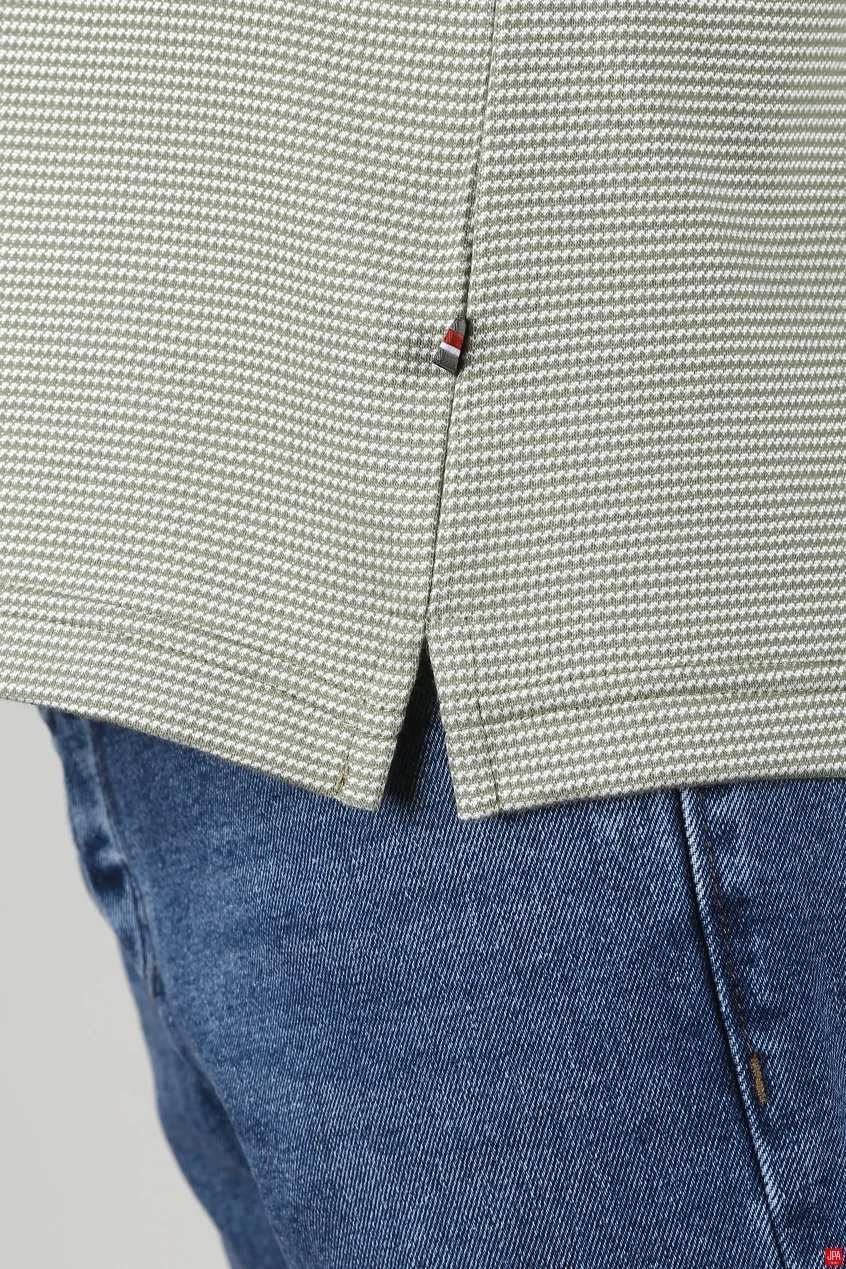 پولوشرت مردانه سرمه ای جی پی ای JPA کد 03247