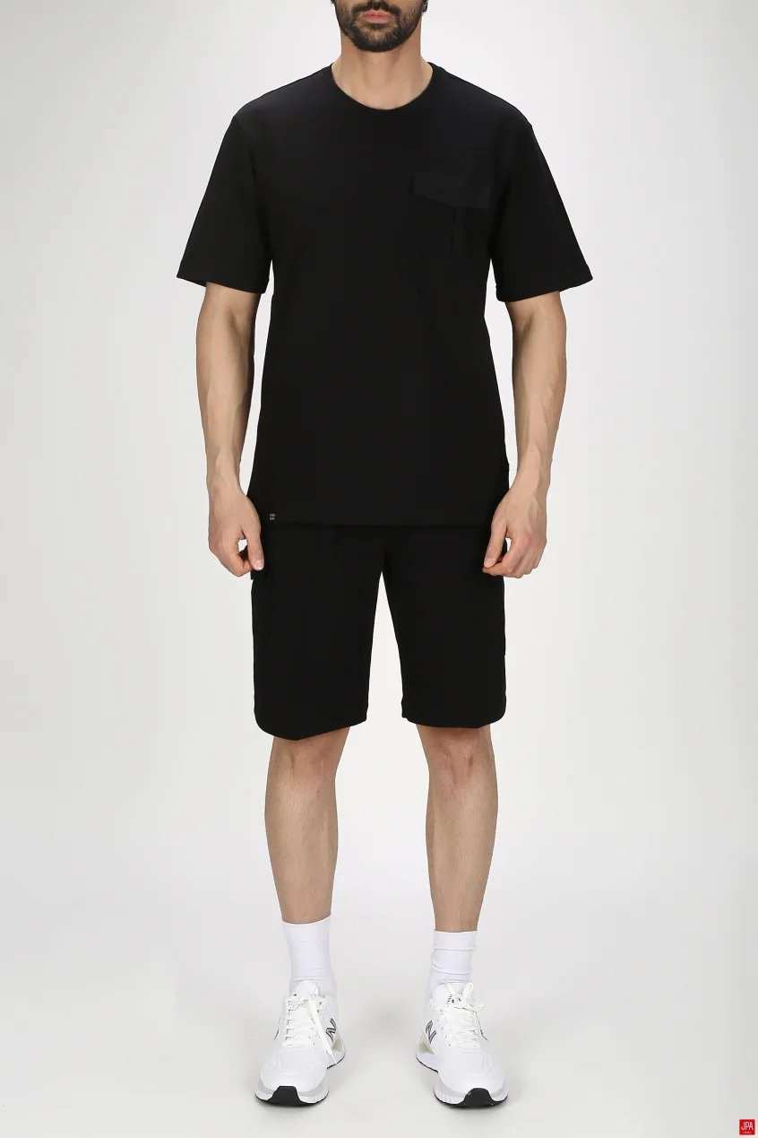 تیشرت شلوارک مردانه راحتی طرحدار رگولار جی پی ای JPA کد - 03204
