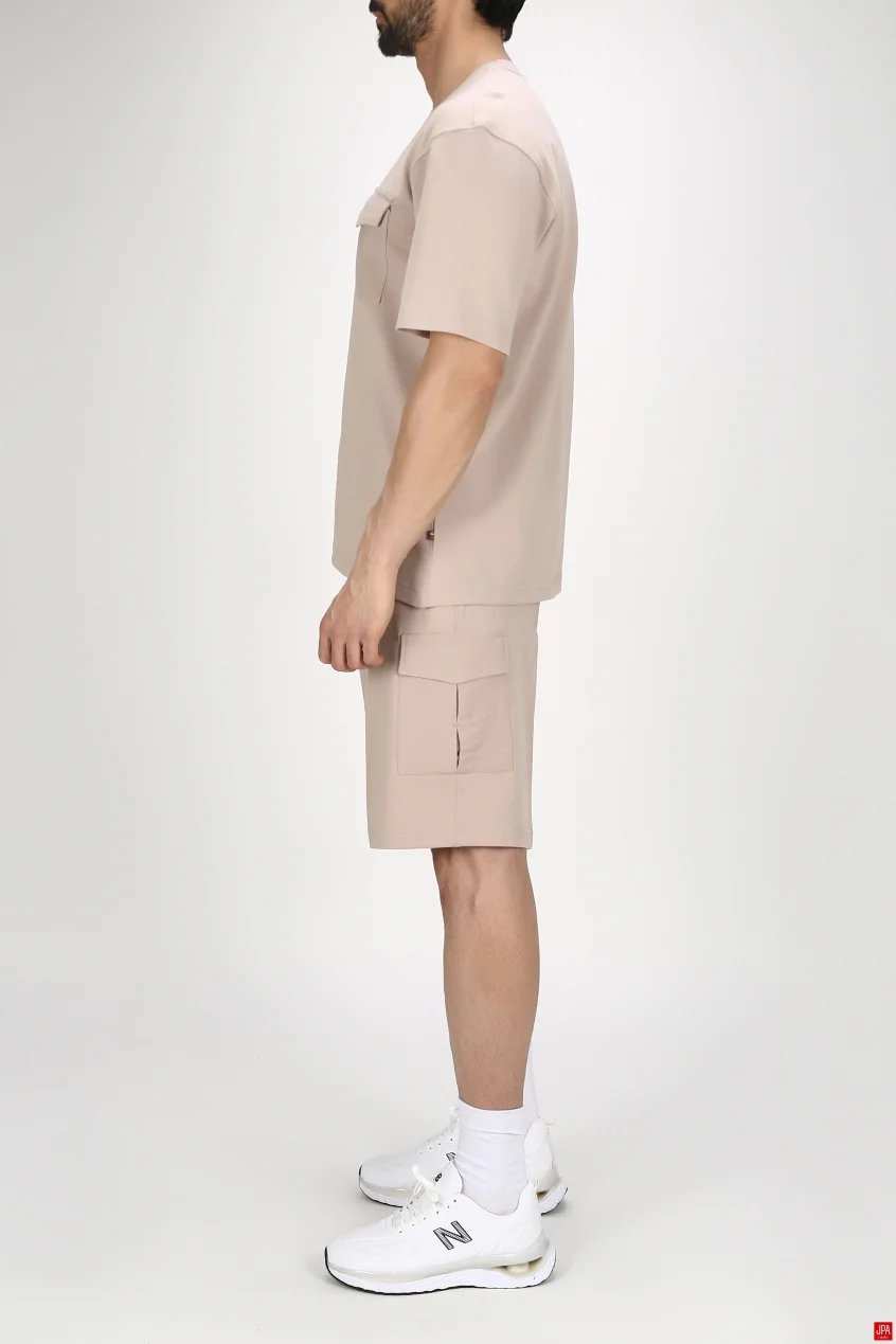 تیشرت شلوارک مردانه راحتی طرحدار رگولار جی پی ای JPA کد - 03204